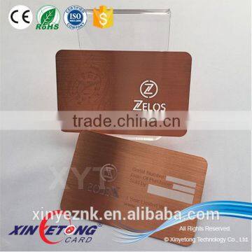 Best Quality Programmable Metal Hotel VIP Card for Business Members