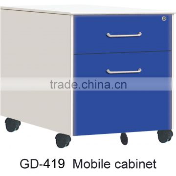 Metal office furniture mobile bedside cabinet