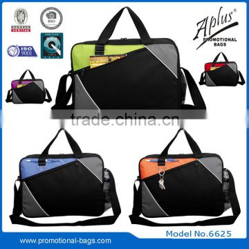 commercial brifecase zipper business document bag with handle