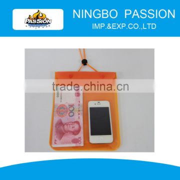 waterproof cell phone cases, mobile phone PVC waterproof bag for promotional gift-WB1110