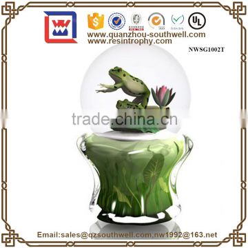 Custom Home Decoration Souvenir Craft New Product Frog Water Globe