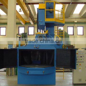 Turn table turbine shot blasting equipments