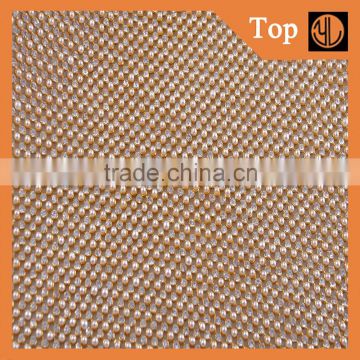 2016 Factory wholesale Aluminum rhinestone mesh accessory jewelry mesh for shoes