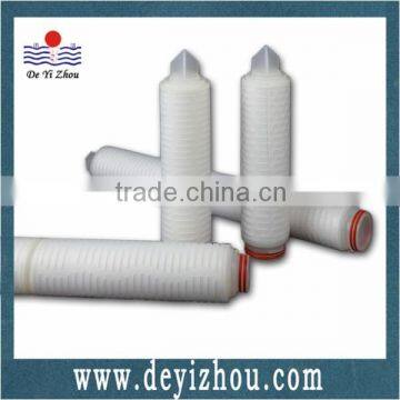 0.8 micron PES membrane pleated filter cartridge for high purity water