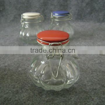 airtight glass candy jars with glass lid