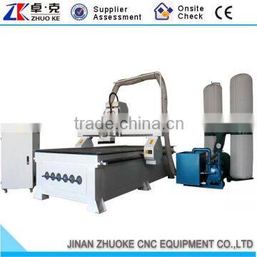 3D Wood Cutting Machine ZKM-1325A Furniture Making Equpment With Vacuum Table Dust Collector 1300*2500MM