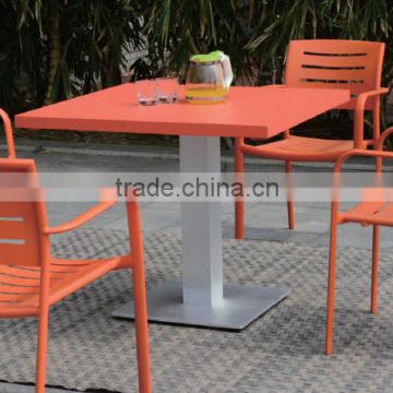 New design hot sale low price garden furniture dining set aluminium table and chair