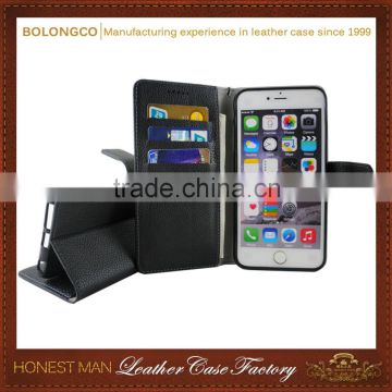 Professional factory wholesale Best Quality the Most Popular for IPHONE6 plus Wallet Leather Case