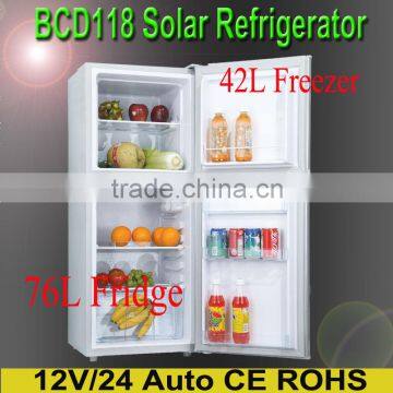 12V/24V DC High Efficiency BCD118 Solar Freezer, Solar refrigerator