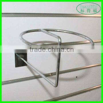 hot sell chrome finish metal display stand for hat