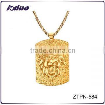 Wholesale Men Jewelry Lion Pendant Stainless Steel Necklace