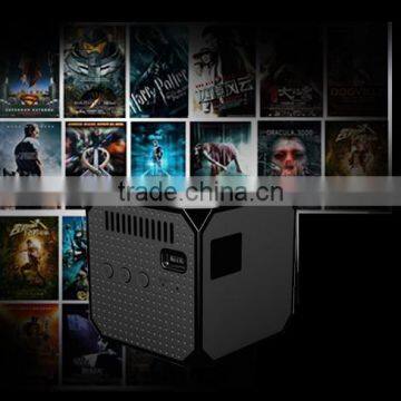 1000:1 Contrast Ratio and Portable magic cube 50lumens home theater projector