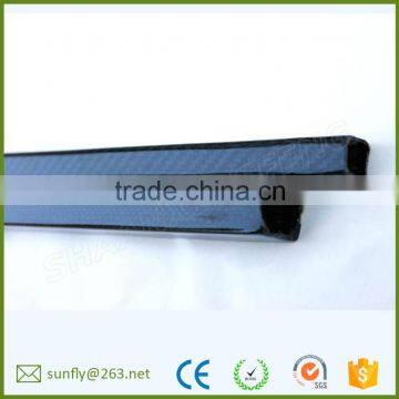 custom rectangular carbon fiber tube/3k rolled carbon fiber oval tube/ china factory carbon fiber tubes for sale