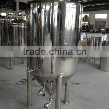 Stainless steel beer fermenter with pressure lid,butterfly valve
