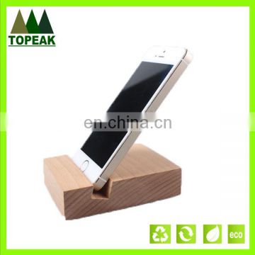 Customized wooden mobile phone holder cute shape cellphone holder