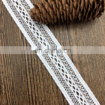 2.9cm OLT15738 net border beaded bridal embroidery lace trim