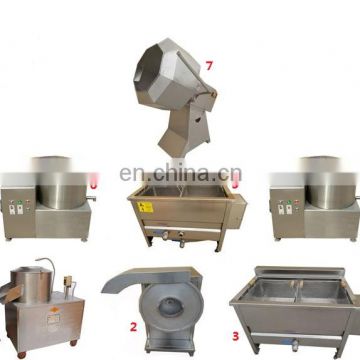 Frozen French Fries Making Machine fully automatic potato chips production line