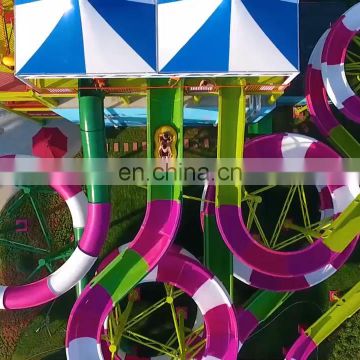 BIG water park swimming pool equipment commercial manufacturing aquapark private water slide for kids and adult