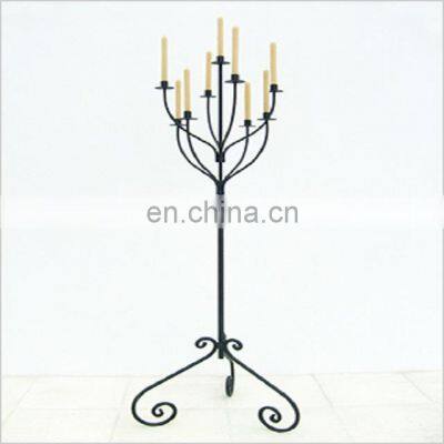 9 arms iron metal wedding antique candelabra