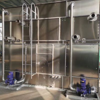 Industrial Water Cooling Tower Not Round Counter Flow Ammonia Evaporative Condenser
