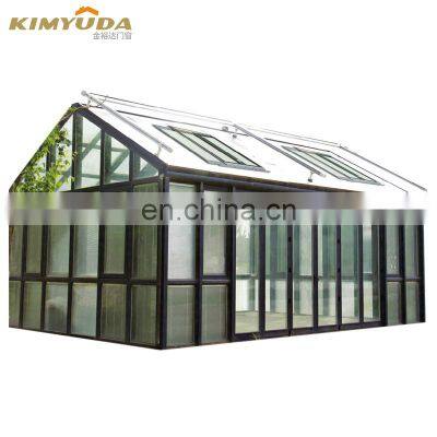 JYD enclosures sunroom prefabricated aluminum triangular conservatory sunrooms glass houses