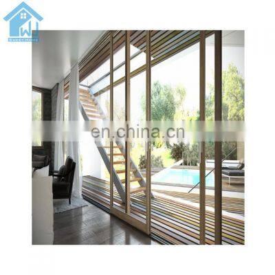 New Zealand Standards Double Glazing Glass Four Panels Aluminum Profile Patio Sliding Door