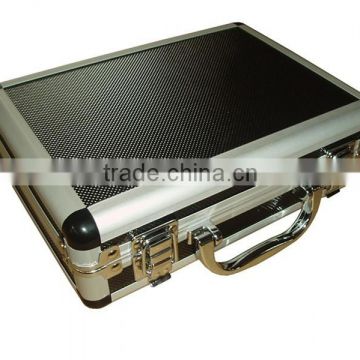Black Aluminum Tool Box with Foam Padded
