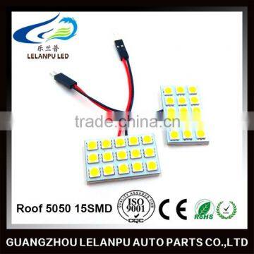 Panel light 5050 15SMD car roof light auto led car light