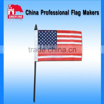 Custom promotional hand held stick flag for sale