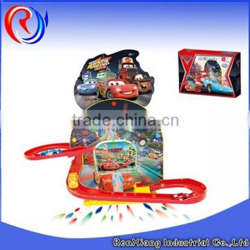 Plastic racing car ,orbit car toy ,electric toy race track