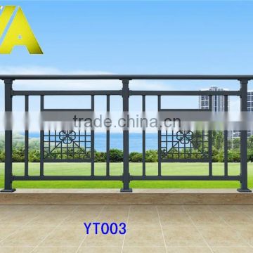 YT-003 Exterior wrought iron balcony railing/wrought iron railing