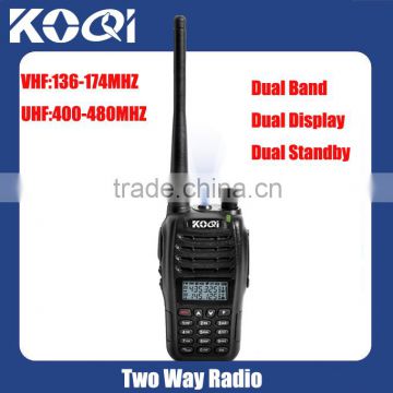 UHF AND VHF two way radio walkie talkie KQ-UVB6 Built-In CTCSS/DCS