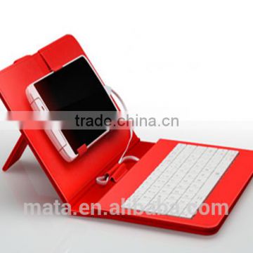 Universal Wired Keyboard PU Leather Case For Samsung