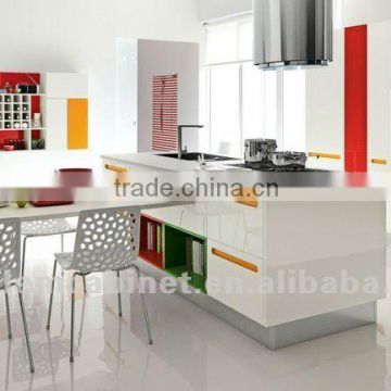High Gloss Colorful Lacquer Kitchen Cabinet