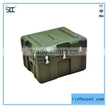 SCC 73L Army green Plastic transit box, moving box By rotomoulding