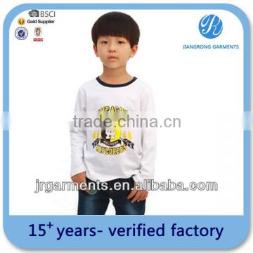 Factory sale Children's Puff Printed Boy's Clothing long sleeve T Shirts in Plus size