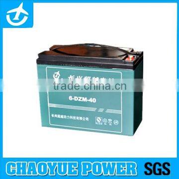 small 12volt battery, chaoyue e-bike Battery with large power supported, 12V40AH