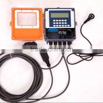 Clamp on bracket ultrasonic flow meter wall mounted