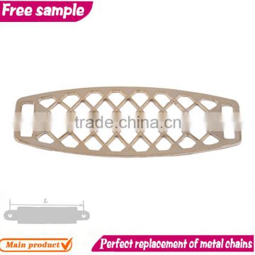 Arctangle design gold metal strip shape sandal chains decorations