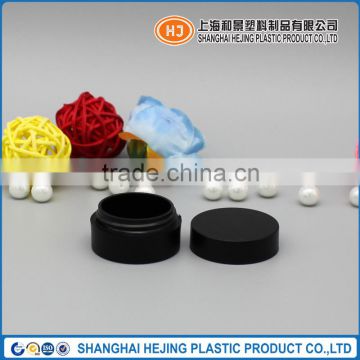 Factory wholesale 3g cosmetic matt black plastic jar