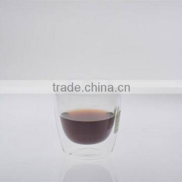 factory supplying double wall cappuccino glass cup