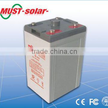 <MUST Solar>LowSelf Discharge 2v 200ah agm sealed lead acid battery