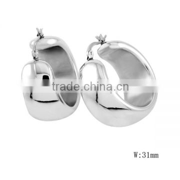 SRE5019 Fashion Earring Stainless Steel Jewelry Blank Huggie Earring Clasp