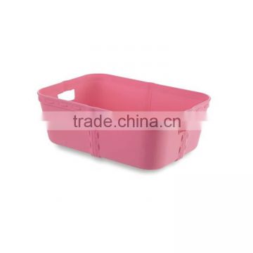 colorful hard plastic storage box without lid