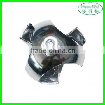 Various types of chrome pipe joints for shopfittings