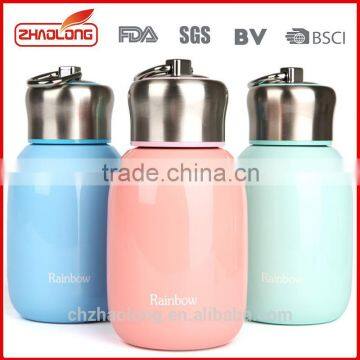 promotional shiny stainless steel vacuum water bottle