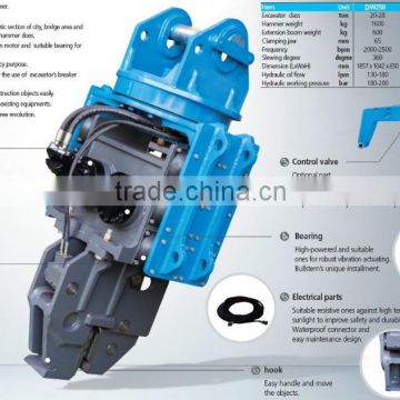 Korean high quality powerful Hydraulic tools as Vibro Hammer for excavator (pile driver-DW)