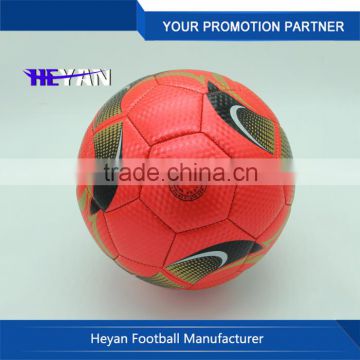 Best quality size 3 4 5 /fine custom Mat Grain Leather Machine Sew Soccer Ball