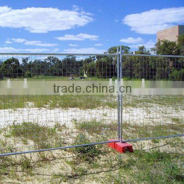 Temporary wire fence panel