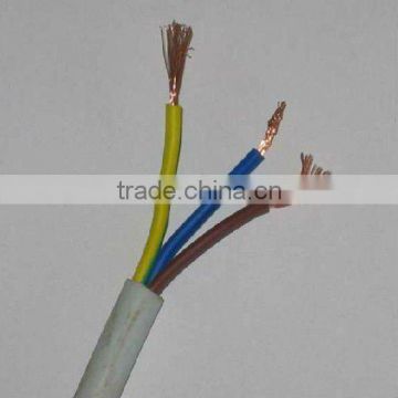 China CCC RVV 3 core flexible pvc 1mm wire
